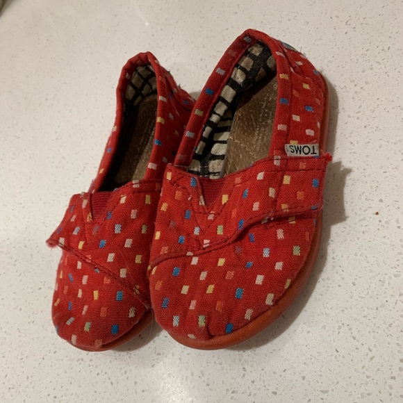 Toms Other - Toms confetti multi-colored, size 8 kids.